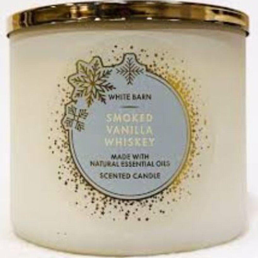 RARE 🕯️BATH & BODY WORKS 🕯️Smoked Vanilla Whiskey 3-Wick Candle